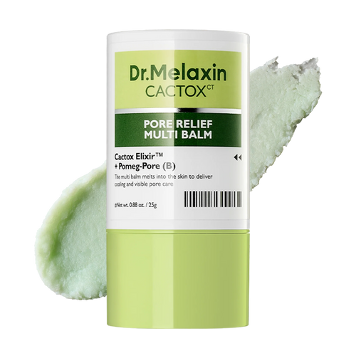 Dr.Melaxin Cactox Pore Relief Multi Balm Stick – Zinc PCA & ADENOSINE Cooling & De-Puffing Face Balm for Enlarged Pores & Puffy Skin, Pore Minimizing with Cactus Extract, Korean Skincare,