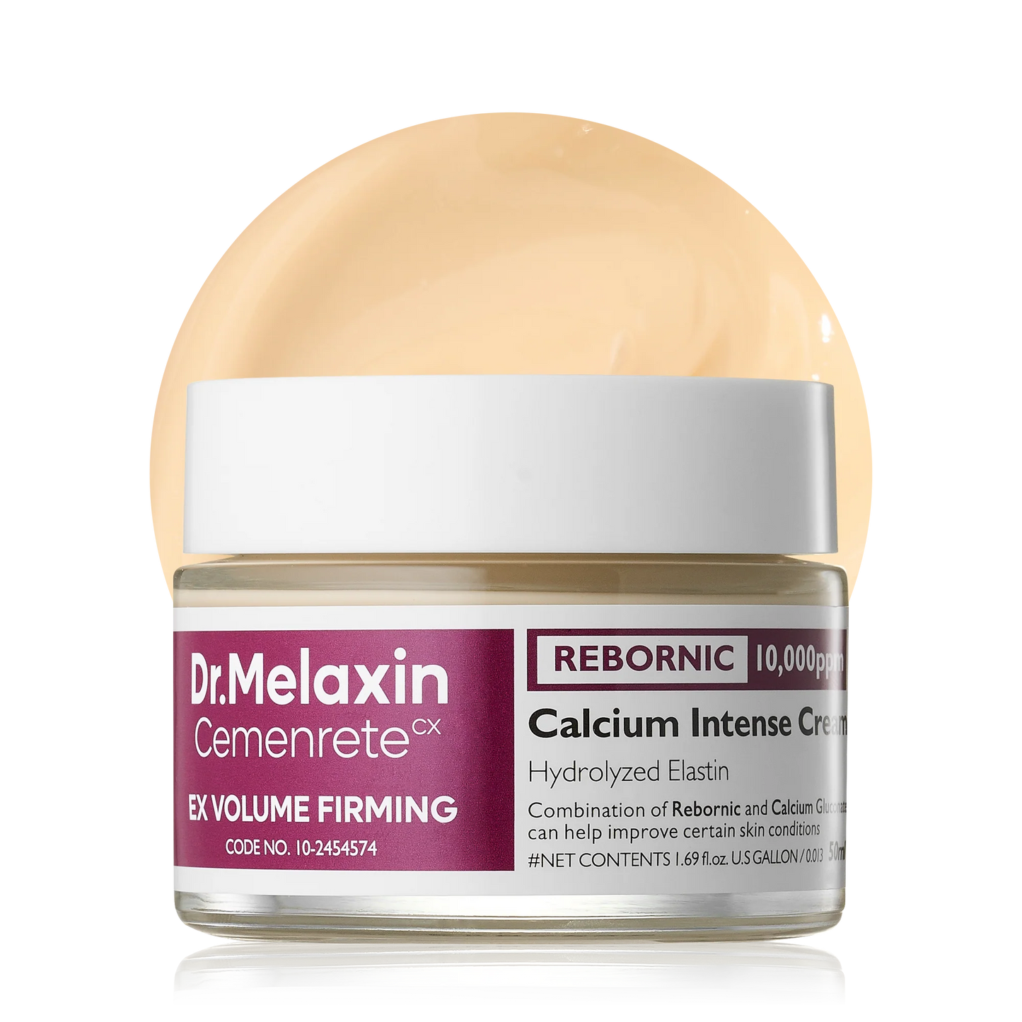 Dr.Melaxin Calcium Intense Firming Cream with Collagen & Elastin, Lifting & Volumizing Face Cream for Sagging Skin, Niacinamide for Plumping Care
